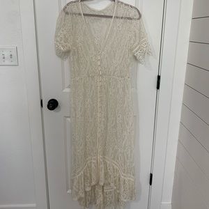 Lace high low dress